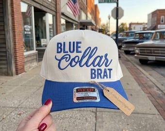 Blue Collar Trucker Hat Embroidery Design, Cute Working Girl Cap Digital File, Trendy Girls Trip Lake Days Machine Pattern, PES DST