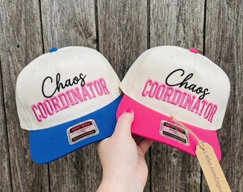 Chaos Coordinator Embroidery File for Hat, Distressed Mom Trucker Cap Design, Funny Women's Embroidery, Sarcastic Baseball Hat PES DST