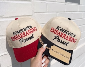 Someone's Embarrassing Parent Hat Size Embroidery Design, Funny Parent Trucker Cap Digital File, Family Humor Baseball Cap File PES DST