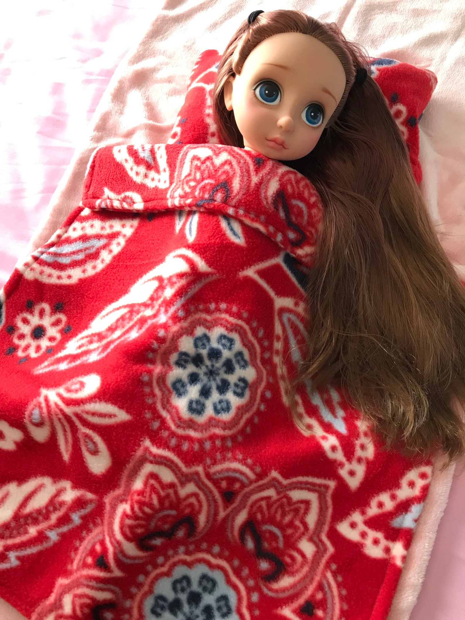 Doll Pillow and Blanket Set Bedding Set Doll Blanket Etsy