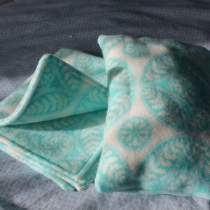 Doll pillow and blanket set, bedding set, doll blanket, American girl bedding, animators blanket set