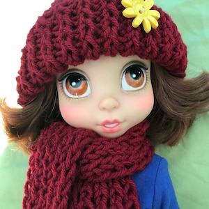 Disney doll princess hat and scarf set