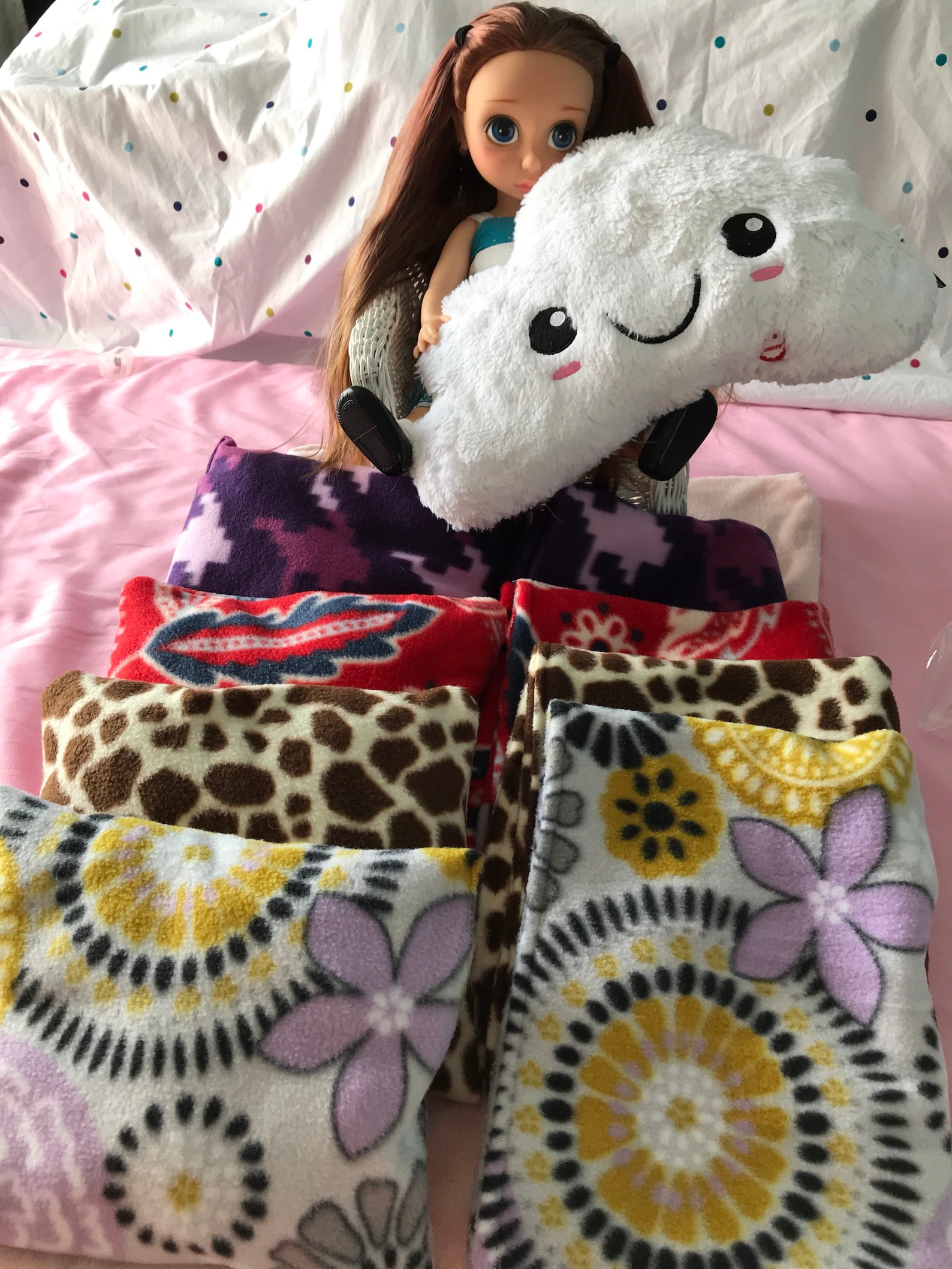 Doll Pillow and Blanket Set Bedding Set Doll Blanket Etsy