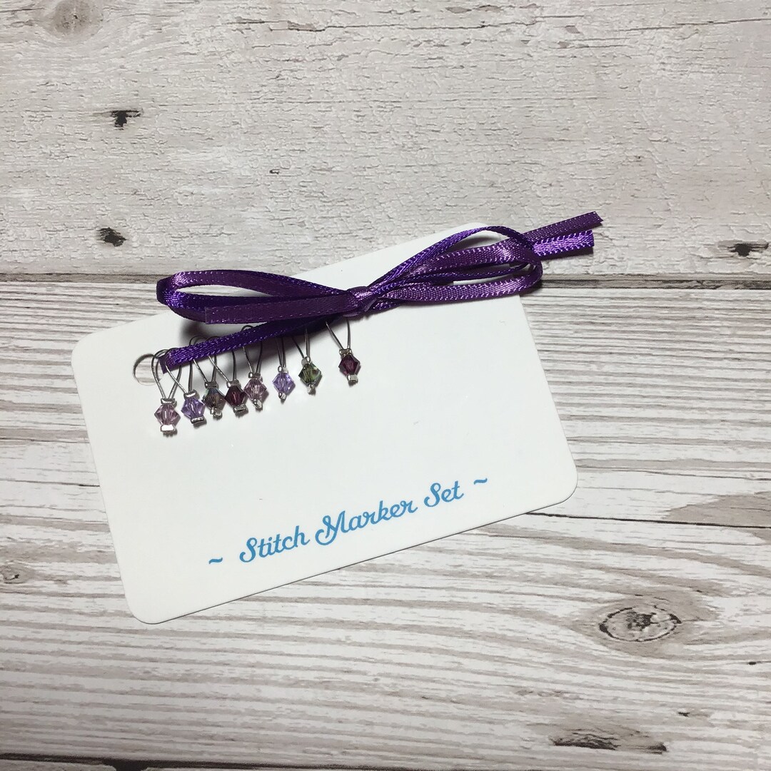 Swarovski Crystal Stitch Markers Gathering Lilacs - Etsy