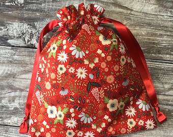 Sac à projet avec cordon de serrage - Fleurs d'été