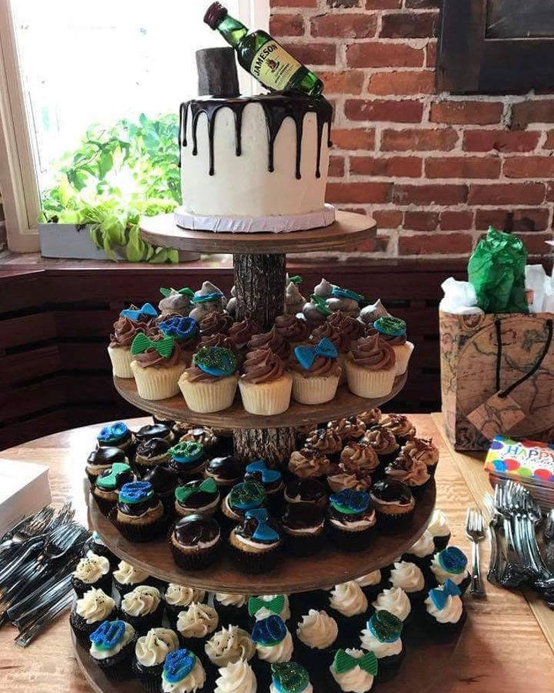 Diy Cupcake Stand For 100 Cupcakes Rustic Cupcake Stand 4 Tier Tower Holder 50 Cupcakes 100 | Etsy