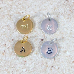 ADD-on Initial Sterling Silver Charm Initial 14k Gold Filled Charm Personalized Charm Initial Charm Personalized Jewelry Initial Bracelet