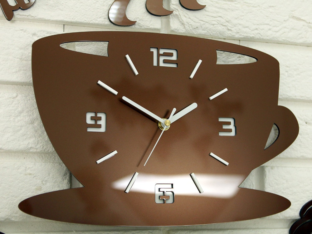 funky unusual kitchen wall clock