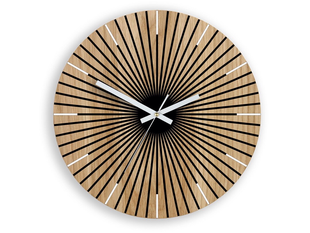 Wood Clock, Large Wall Clock, Unique Wall Clock, Gift Clock, Unusual
