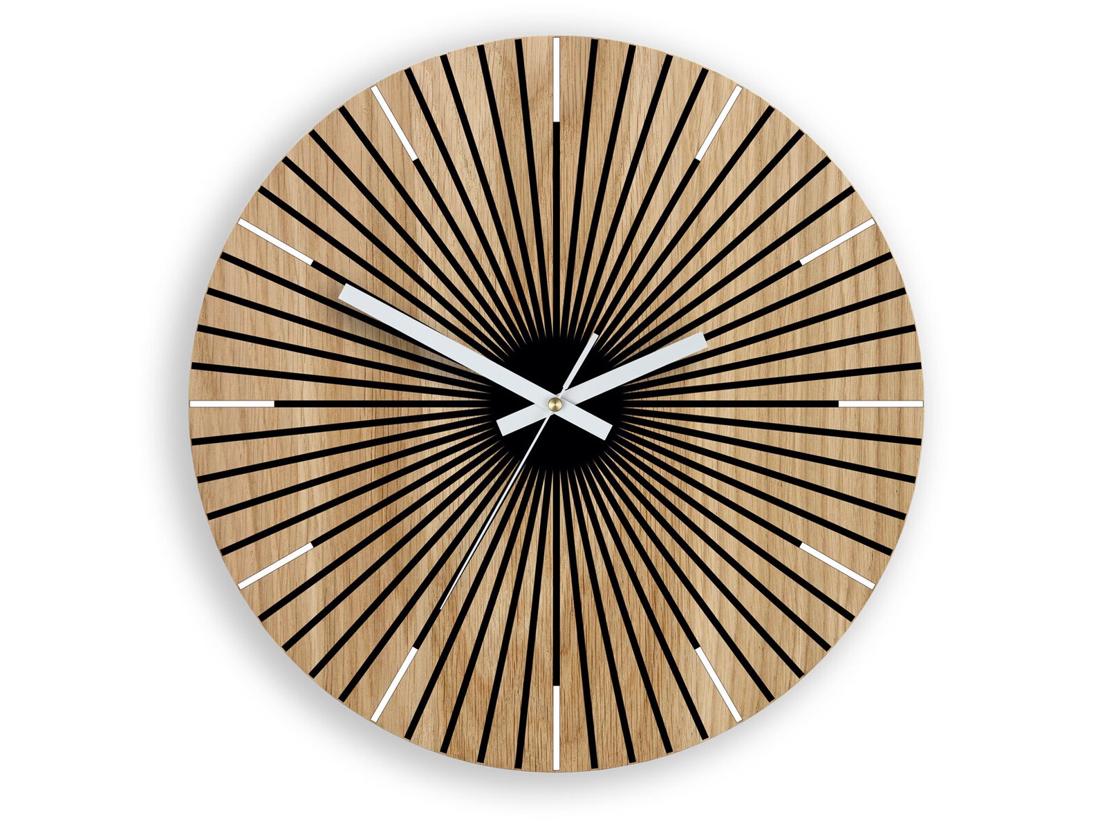 Wood Clock Large Wall Clock Unique Wall Clock Gift Clock Etsy