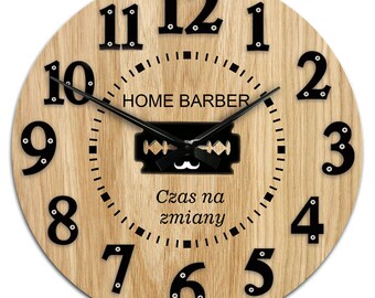 Orologio Da Parete Per Barbiere/Salone - Design Con Forbice E Pettine