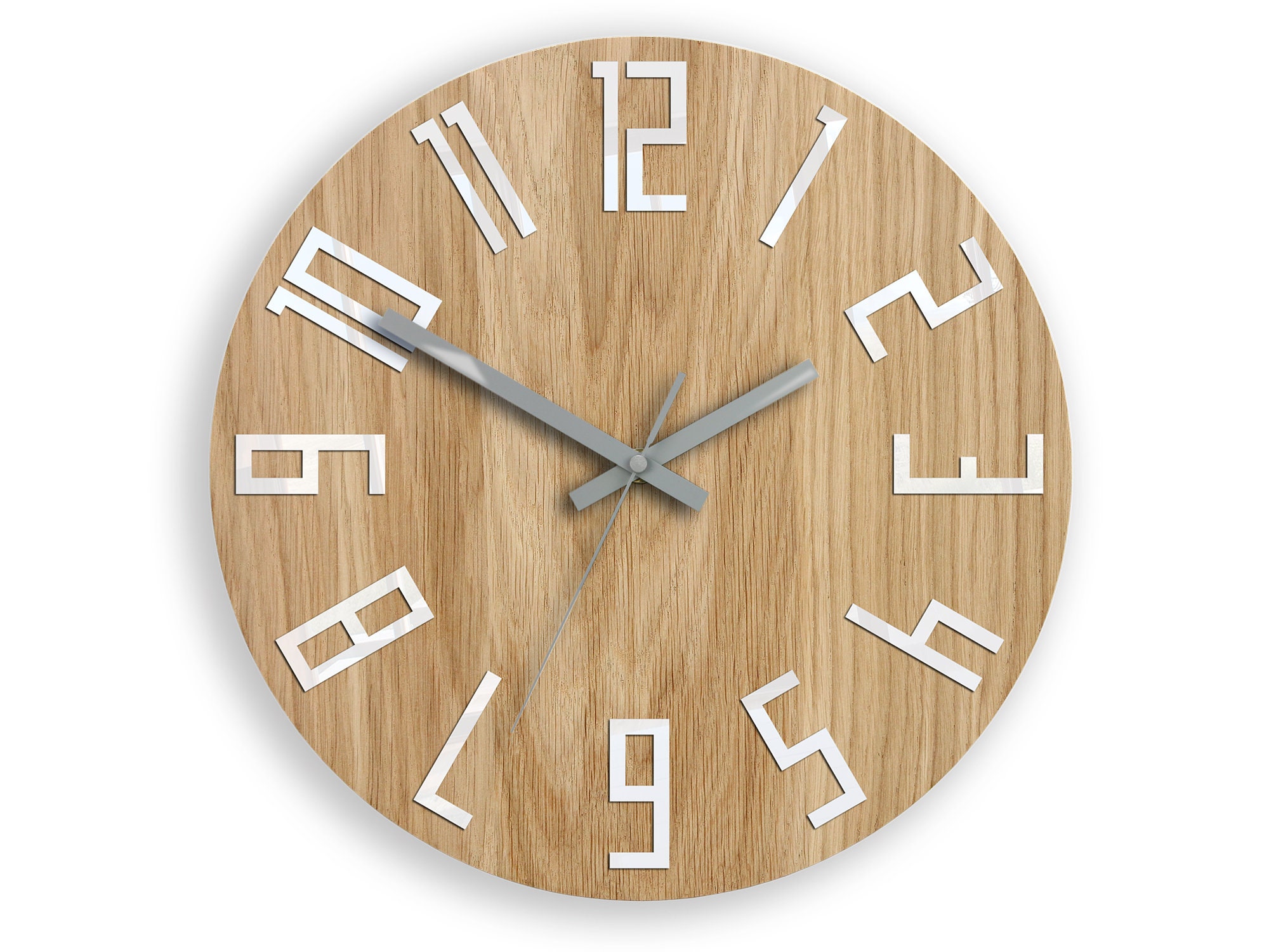 Large Living Room Clocks Without Roman Numerals