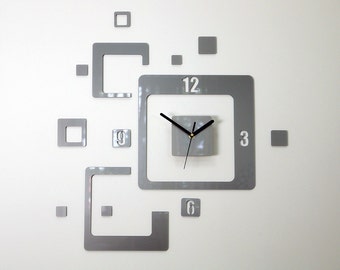 Wall Clock,Aluminium Modern clock, Modern clock, large wall clock, gift, wall decor, Unique wall clocks