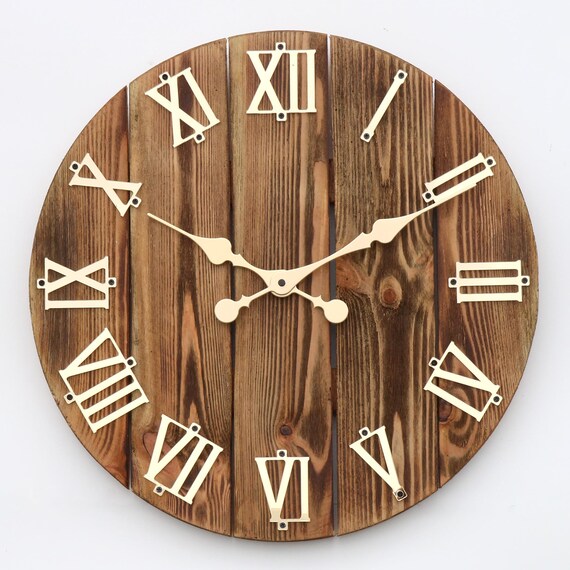 Hacer Reloj Reloj Mural De Madera RÃºstico Reloj De Pared De