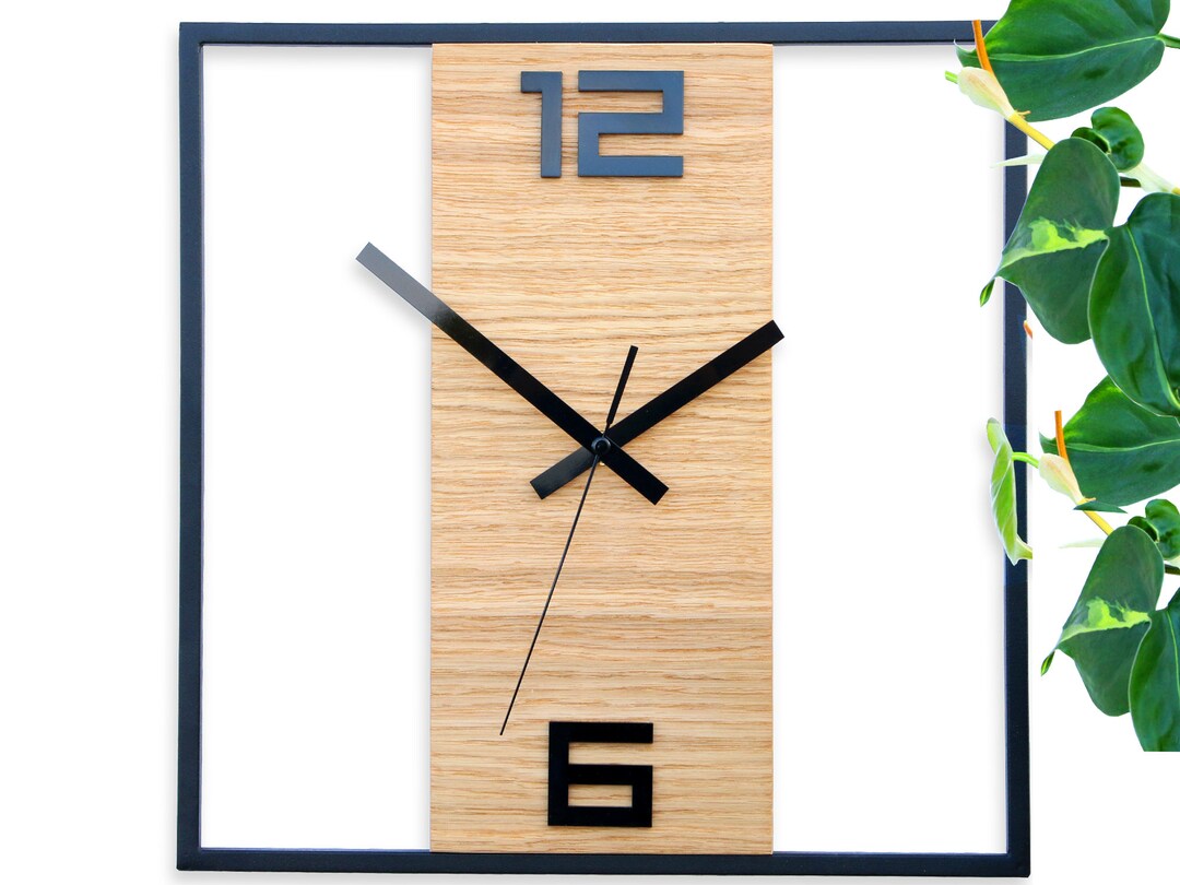 Metal Clock 13 Inch Farmhouse Decor Farmhouse Clock Clock Modernclock ...