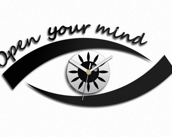 Reloj de pared EYE Reloj de pared moderno reloj de pared grande decoración de pared Reloj de pared únicos calcomanía de pared
