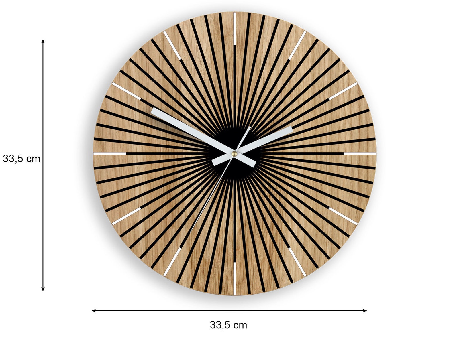 Wood Clock Large Wall Clock Unique Wall Clock Gift Clock Etsy