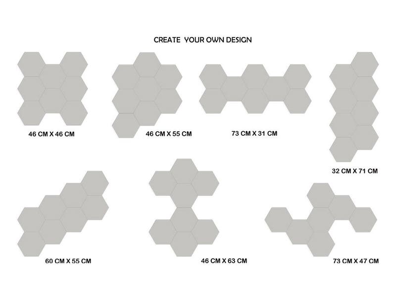 Hexagon Shape Mirror Wall Decal Wall Sticker 8pcs image 4