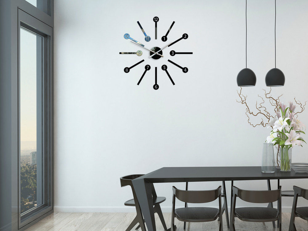 Wall clock, large wall clock,METRO xxl, wall decoration, 25.59x25.59