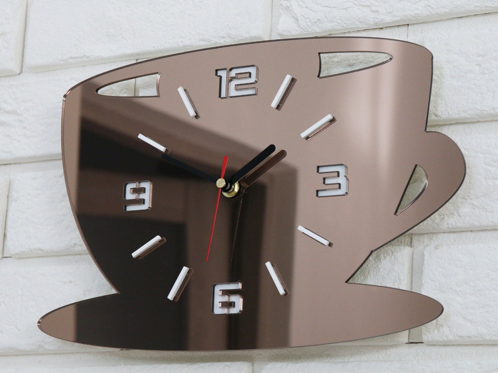 funky unusual kitchen wall clock