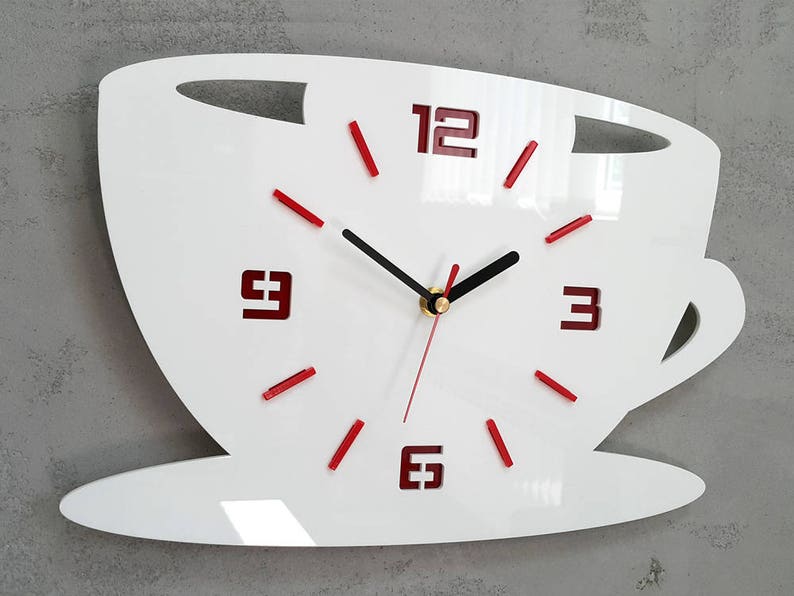 Clock to Kitchen Kitchen Clock Wall Clock Coffe Time Etsy UK