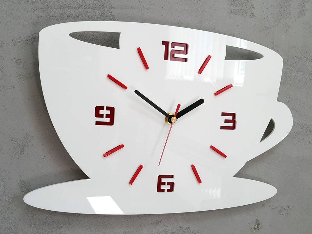 purple kitchen wall clock