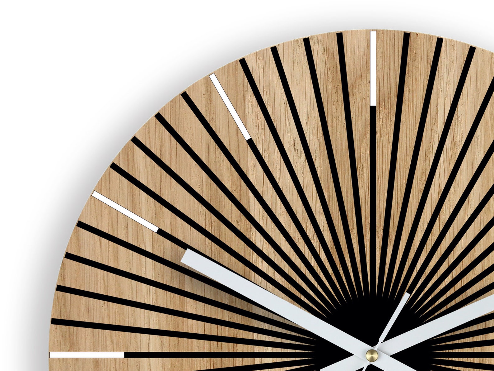 Wood Clock Large Wall Clock Unique Wall Clock Gift Clock Etsy