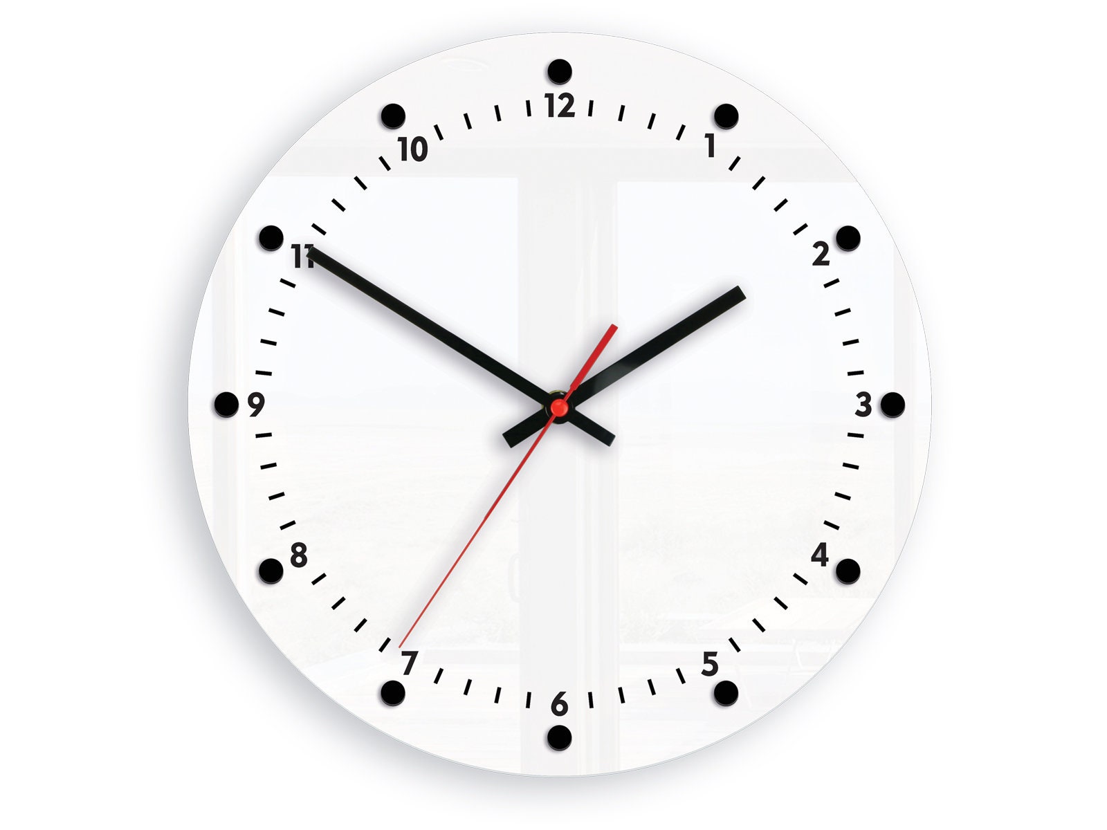 Wall clock Mozes silent white clock , Modern clock, Clocks for wall