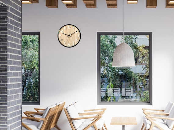 Wood Bambo Clock, Silent Wall Clock, Diana Clock, Wood Clock Wood Bambo Clock, Silent Wall Clock, Diana Clock, Wood Clock