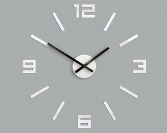 Wall clock, gift, large wall clock, numero v2, wall decoration clocks DIY