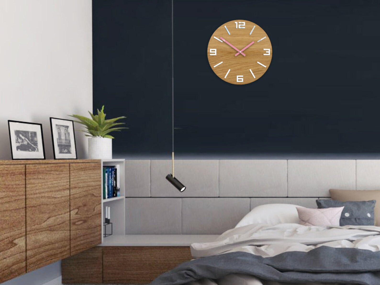 Wood Wall Clocks Silent Clock Large Wall Clock Modern - Etsy