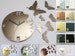 Wall Clock BUTTERFLY METALIC Modern clock gift wall decoration wall decor