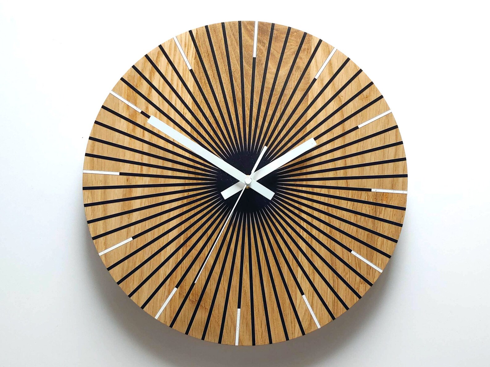 Wood Clock Large Wall Clock Unique Wall Clock Gift Clock Etsy