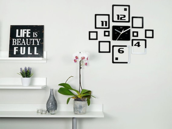Horloge murale OTTO Horloge moderne Horloge moderne grande horloge murale cadeau decoration murale Uniques horloges murales Etsy France