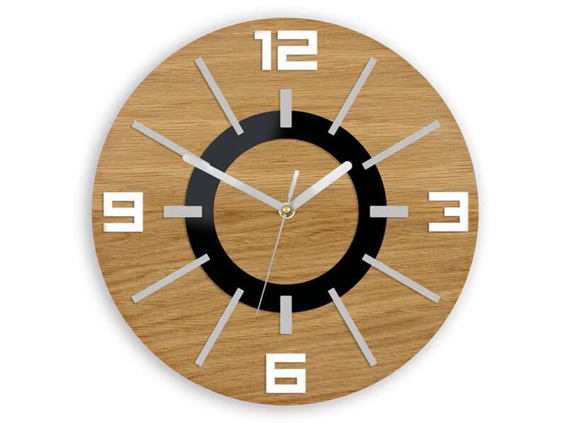 Schön Große Wanduhr Eiche