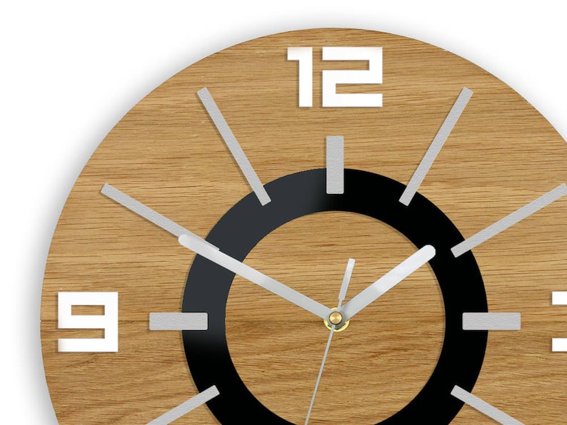 Schön Große Wanduhr Eiche Große Holz Wanduhr Eiche 13 19 Zoll Geschenk