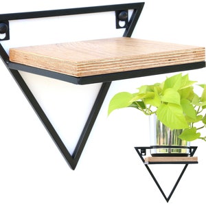 Metall Blumenständer, hängender Wand Planter, Wandbehang, Metallregal, schwebendes Regal, Zimmerregal, Küchenregal Wandkunst