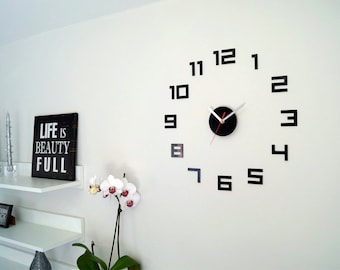 Clock Wall Clock  modern wall clock children clock gift kids room wall decoration clocks DIY