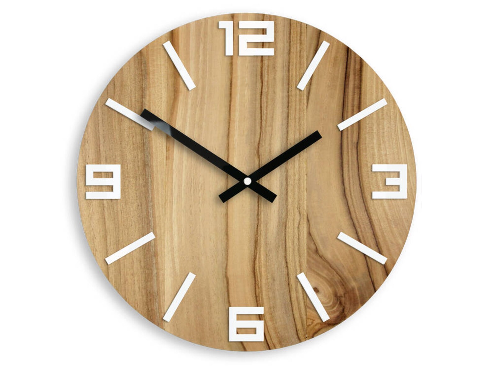 Wall Clock 100 Walnut Tree Wood Clock Clock Gift Wall Etsy