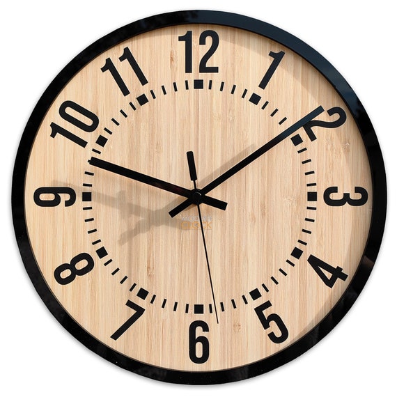 Reloj de pared grande bamb Bruno con n meros reloj silencioso