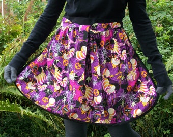 Halloween Apron/Half Apron/Cheshire Cat/Alice in Wonderland/Costume Add on