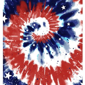 USA Tie Dye Beach Towel
