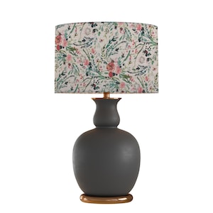 drum shade, lampshade, lamp shade, home decor romantic, floral, spring, flowers, Bohemian, Cottage