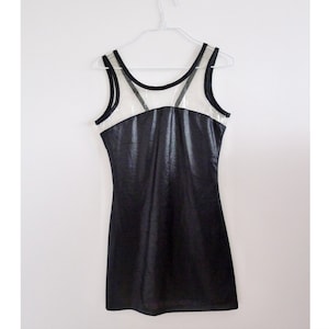 Versus Versace vintage vinyl mini dress
