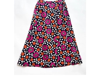 Yves Saint Laurent Rive Gauche floral silk maxi skirt