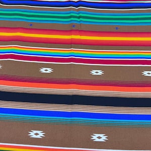 Southwestern Striped Fabric - Windham Spirit Trail Serape Cotton Fabric by the Yard - fiesta cinco de Mayo