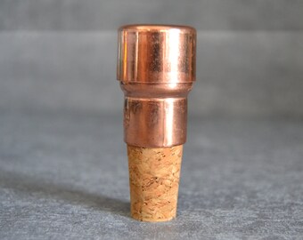 WINE STOPPER - wine bottle stopper, cork bottle stopper, made of copper, copper drinkware, industrial accessories, copper accessories