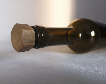 WINE STOPPER - wine bottle stopper, cork bottle stopper, wine lover gift, industrial gift, engineer present, industrial drinkware