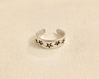 Star Toe ring - Sterling silver