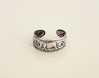 Elephant Toe ring - Sterling silver